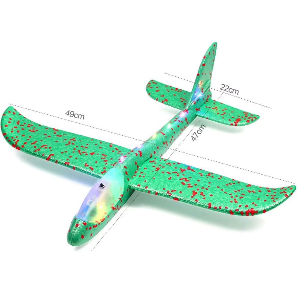 Model Airplane Plastic - Avión Planeador Grande de Espuma, Material