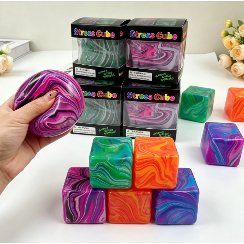 Fidget Cube Original - Cubo sensorial antiestrés suave y glutinoso