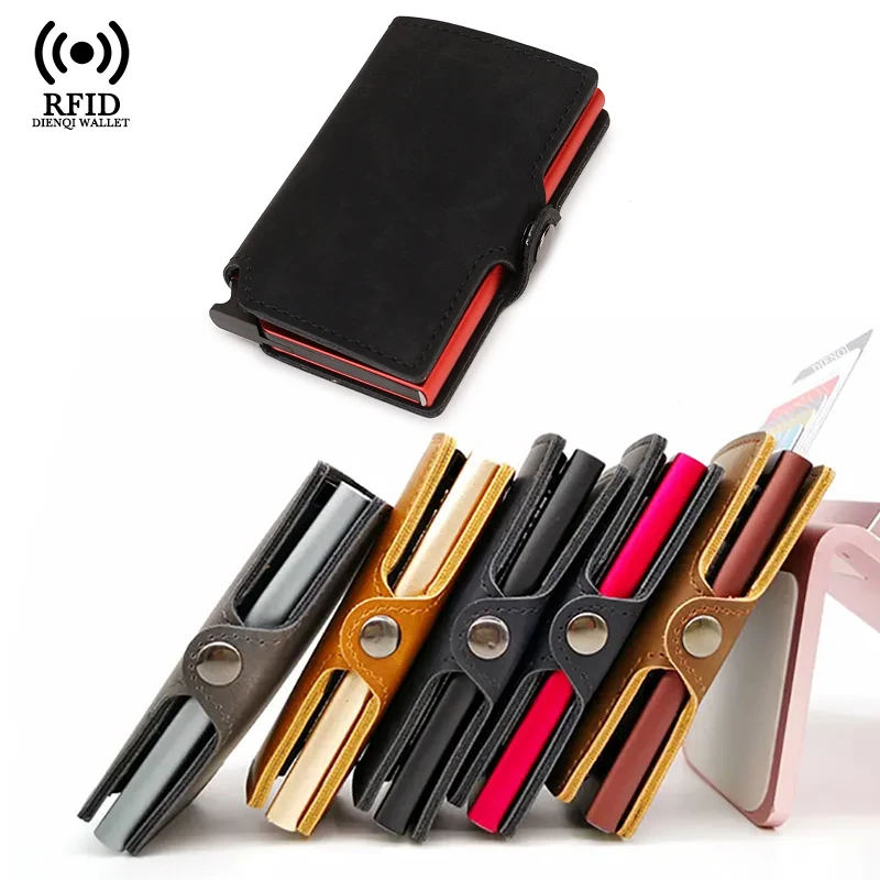 Card Top Loader - Tarjetero delgado para hombre, billetera de