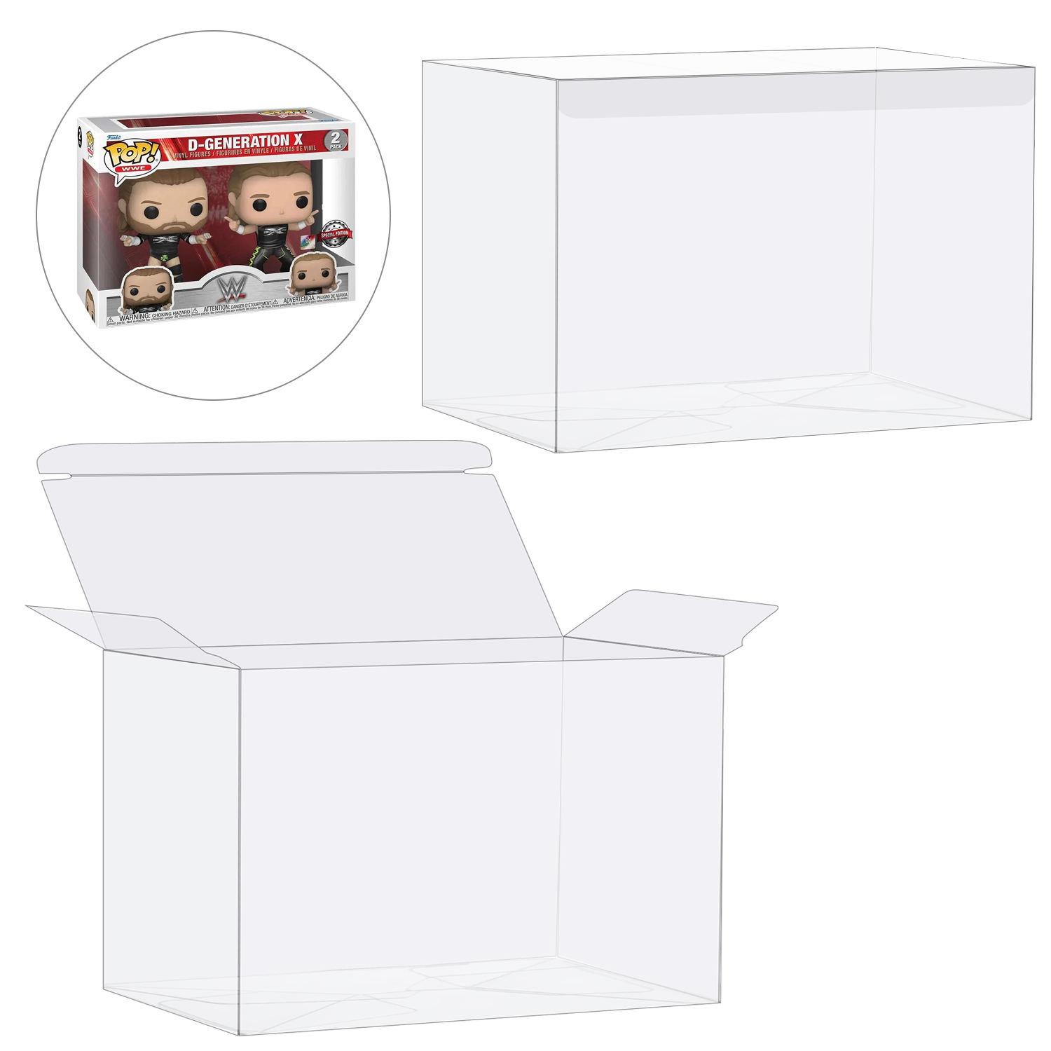 Funko Pop Protector - HIGOPLAY Paquete 2 en 1 Funda