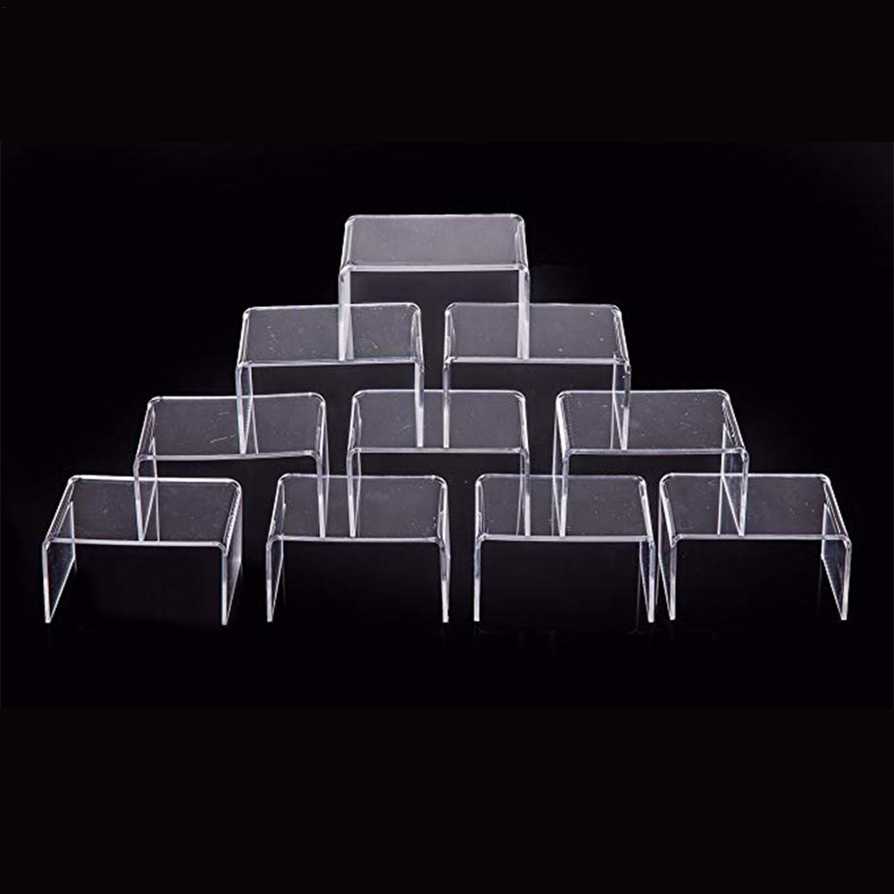 Display Risers Set - Exhibidores Apilables, Contenedores Transparentes, Exhibidores de