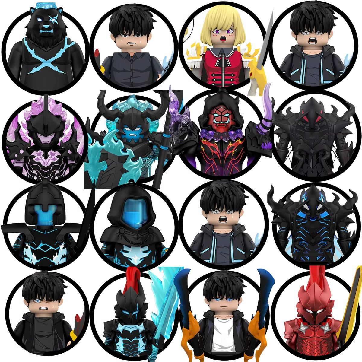Building Block Mini - Caja Sorpresa WM6220 Anime Sung Jinwoo