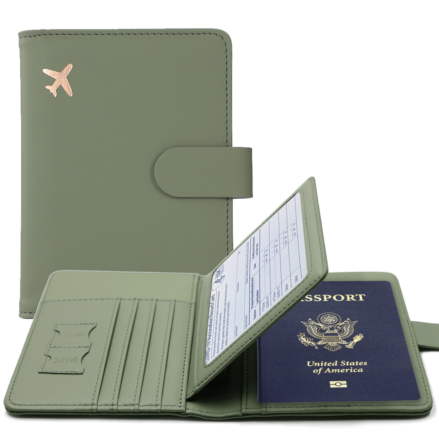 Card Top Loader - Funda para pasaporte RFID, funda para