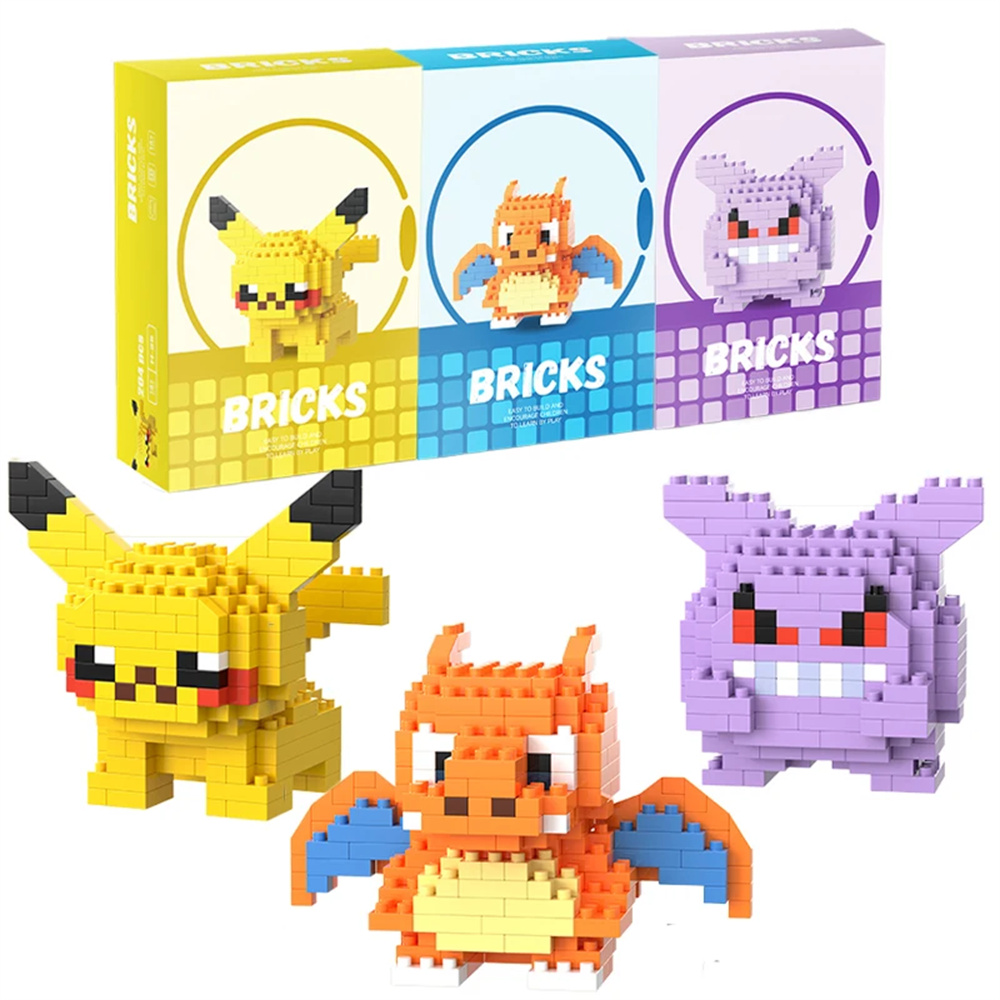 Building Block Mini - Bloques de Construcción Micro de Pokemon,