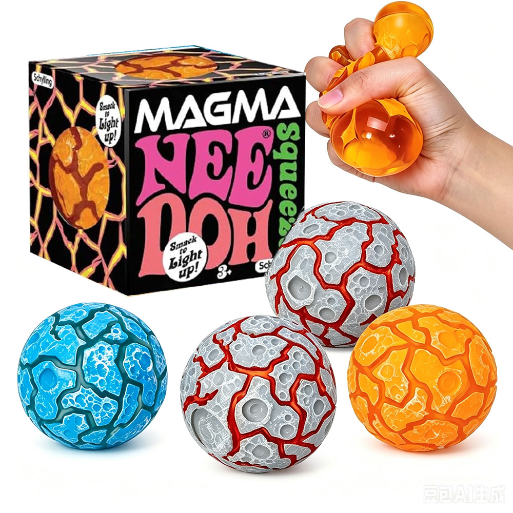 Fidget Cube Original - Nuevo Producto NeeDoh Glitter Magma Ball