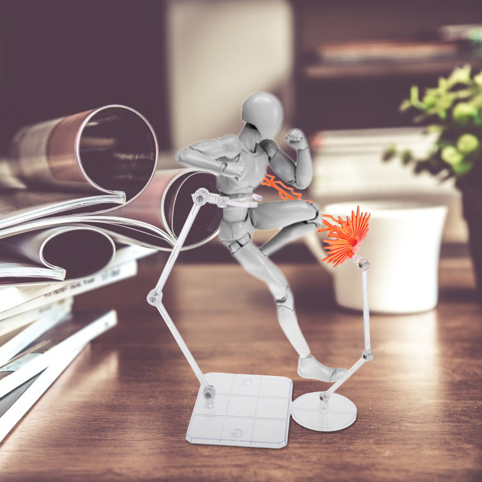 Action Figure Stand - 1 Juego de Accesorios con Efecto