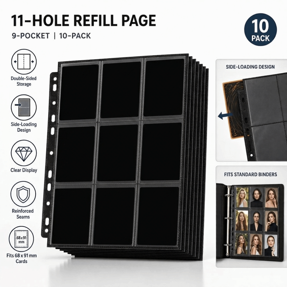 10 Hojas de Recambio para Álbu - Trading Card Binder reseña y precio