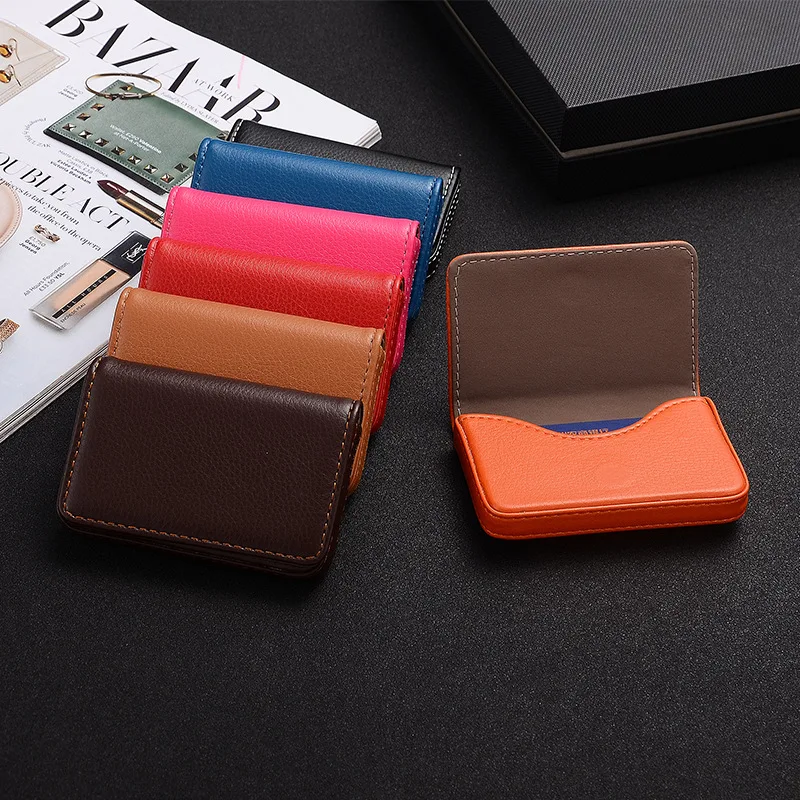 Tarjetero de Cuero PU 2026 con - Card Top Loader reseña y precio