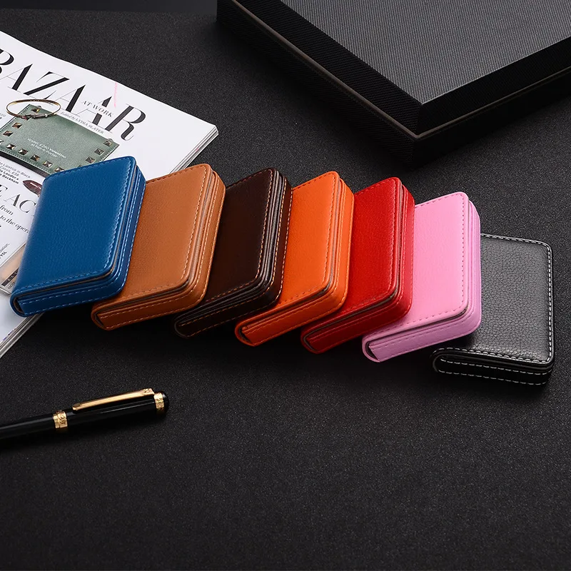 Tarjetero de Cuero PU 2026 con - Card Top Loader reseña y precio
