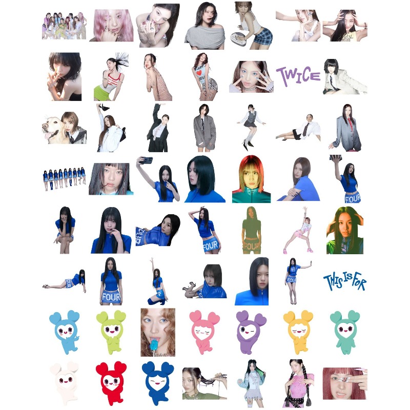 56PCS Pegatinas de Personajes  - Vinyl Figure Blank reseña y precio