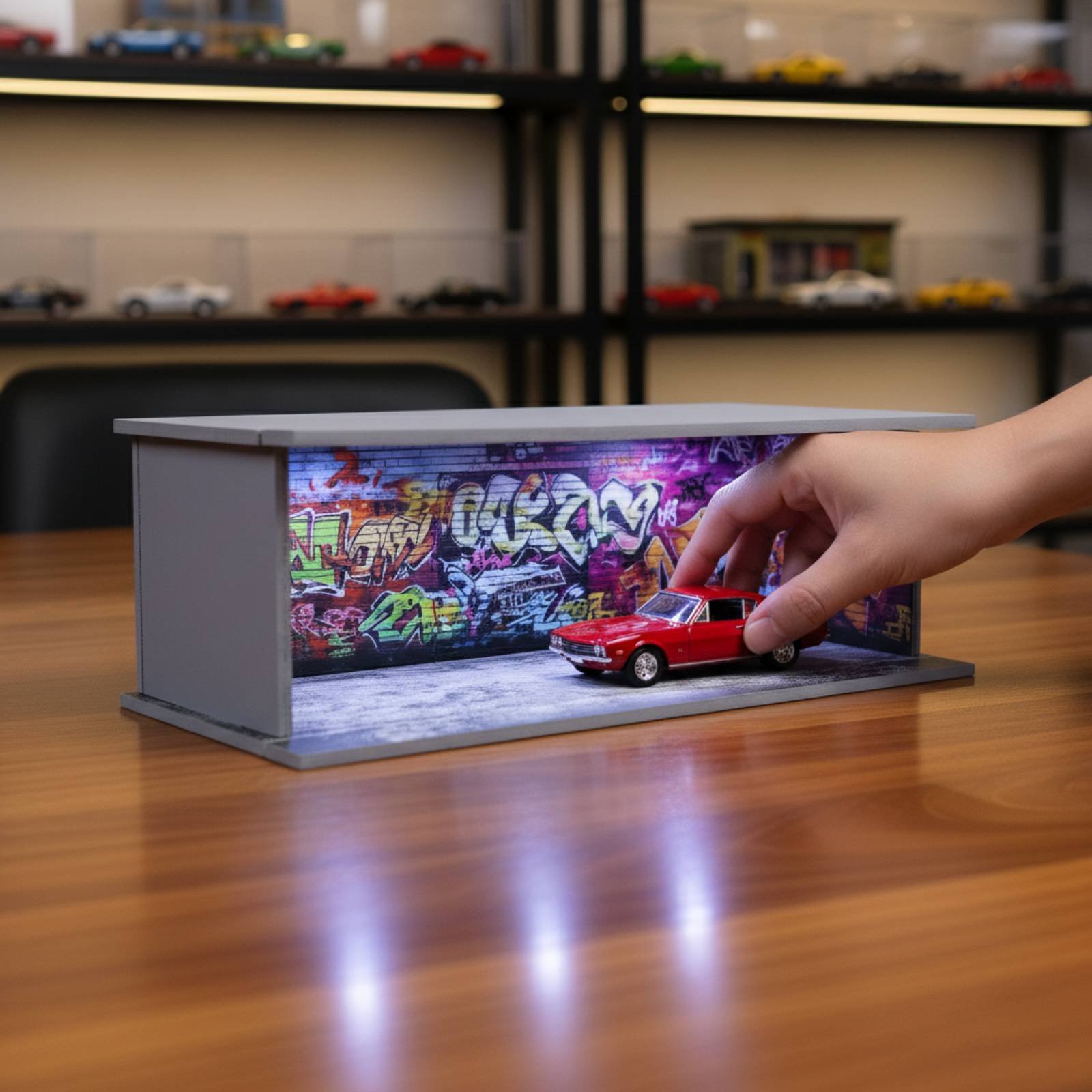 Maqueta de Garaje de Estaciona - Display Case Acrylic reseña y precio
