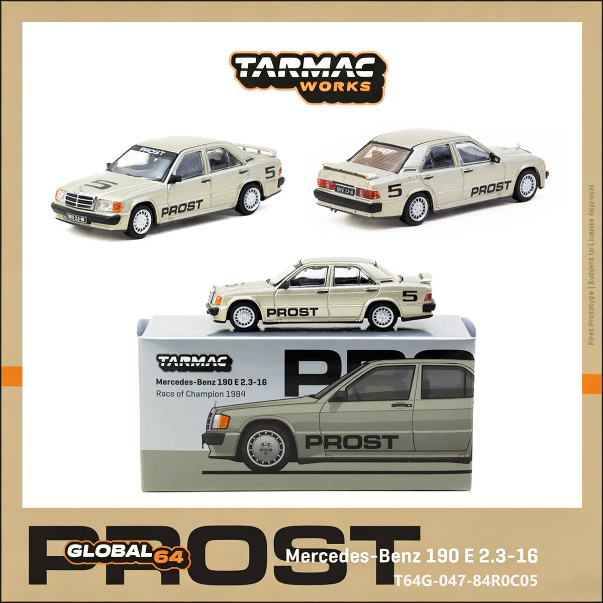TW 1:64 Mercedes 190E # 5 Alai - Die Cast Car 1 64 reseña y precio