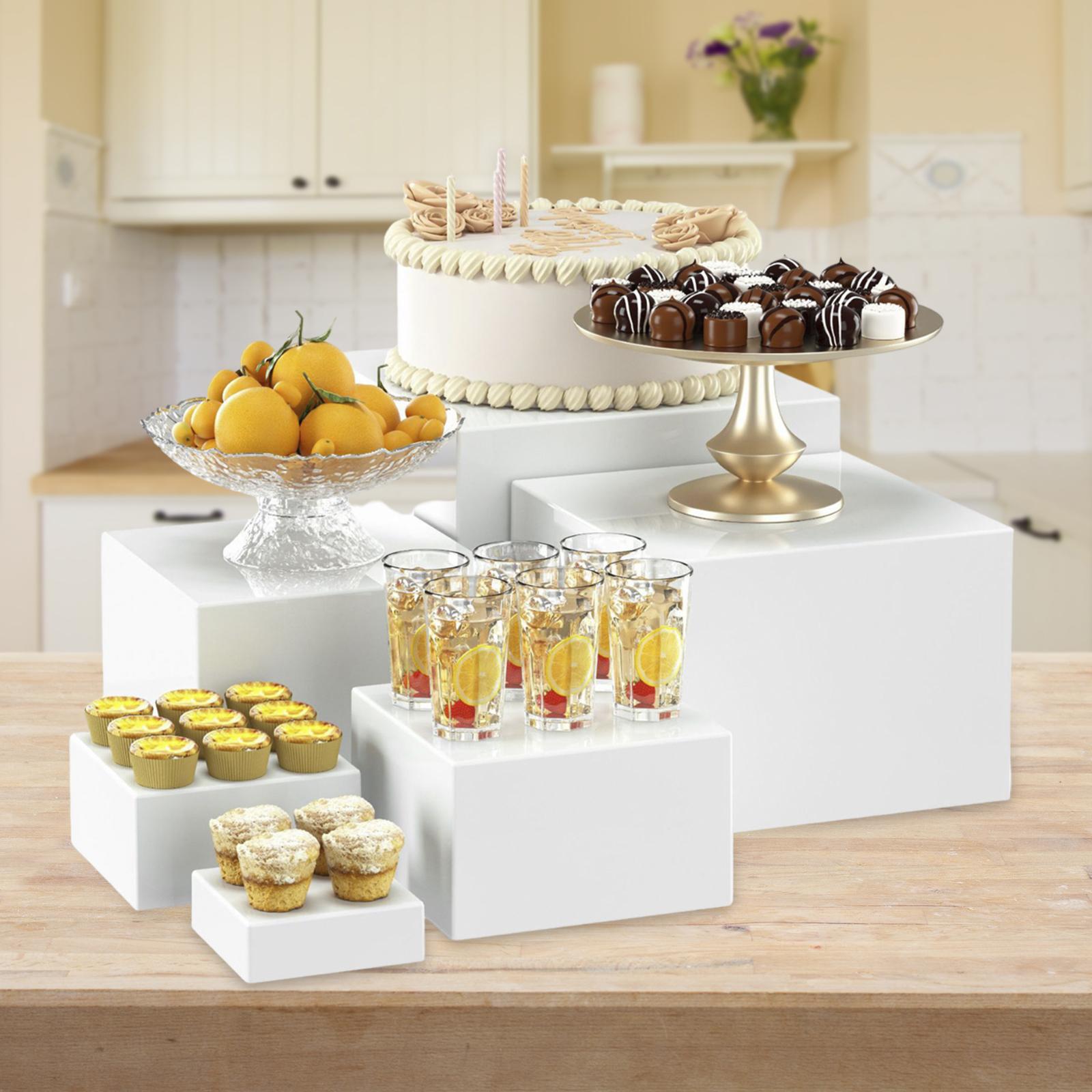 6x elevador de Buffet acrílico - Display Risers Set reseña y precio