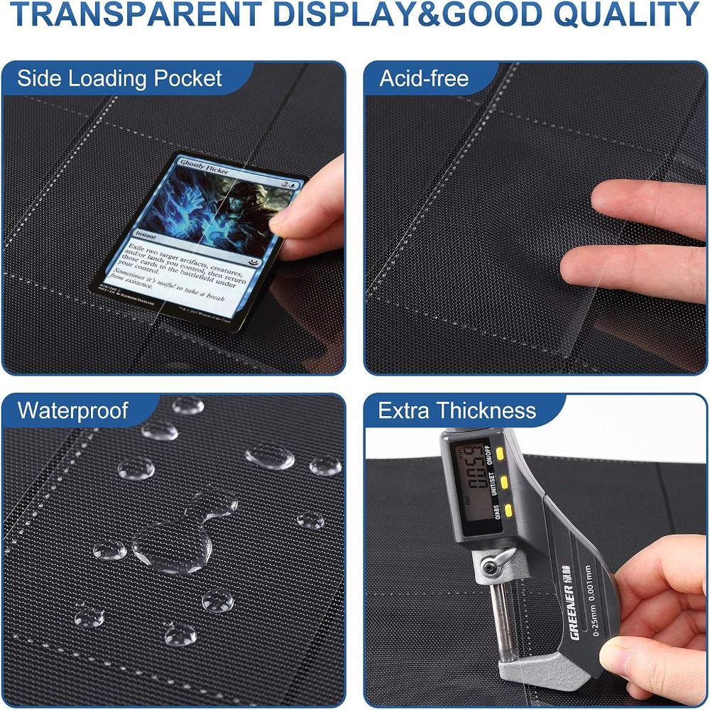 10 Hojas de 9 Bolsillos para T - Trading Card Binder reseña y precio