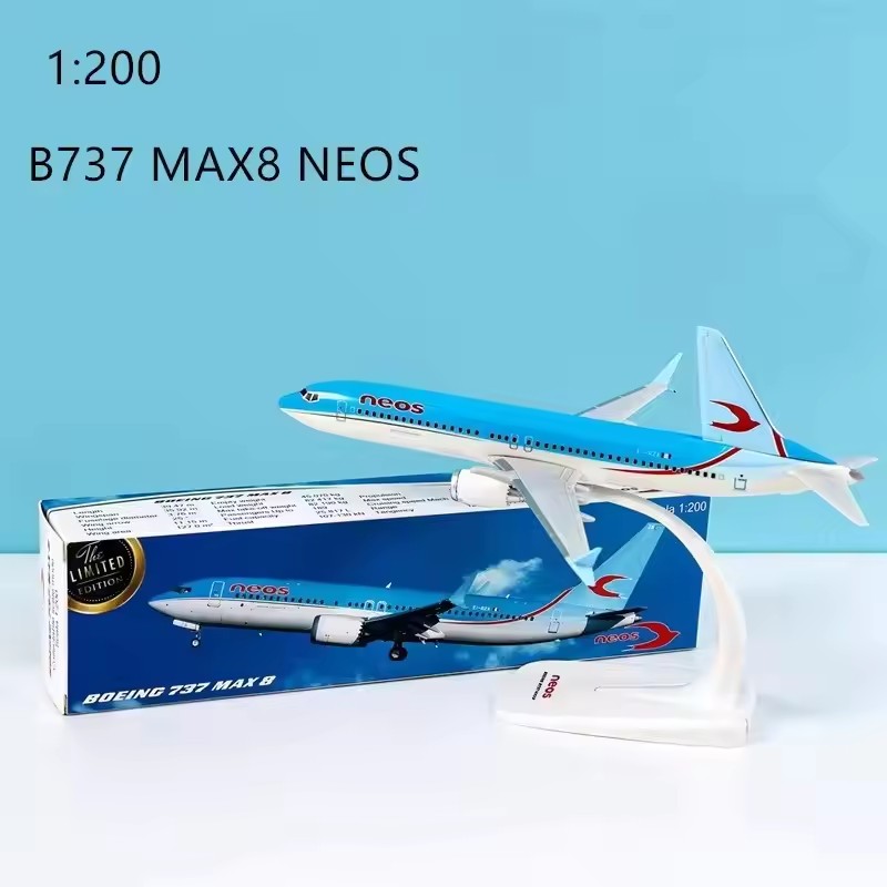 Escala 1:200 B737 MAX8 Neos Ai - Model Airplane Plastic reseña y precio