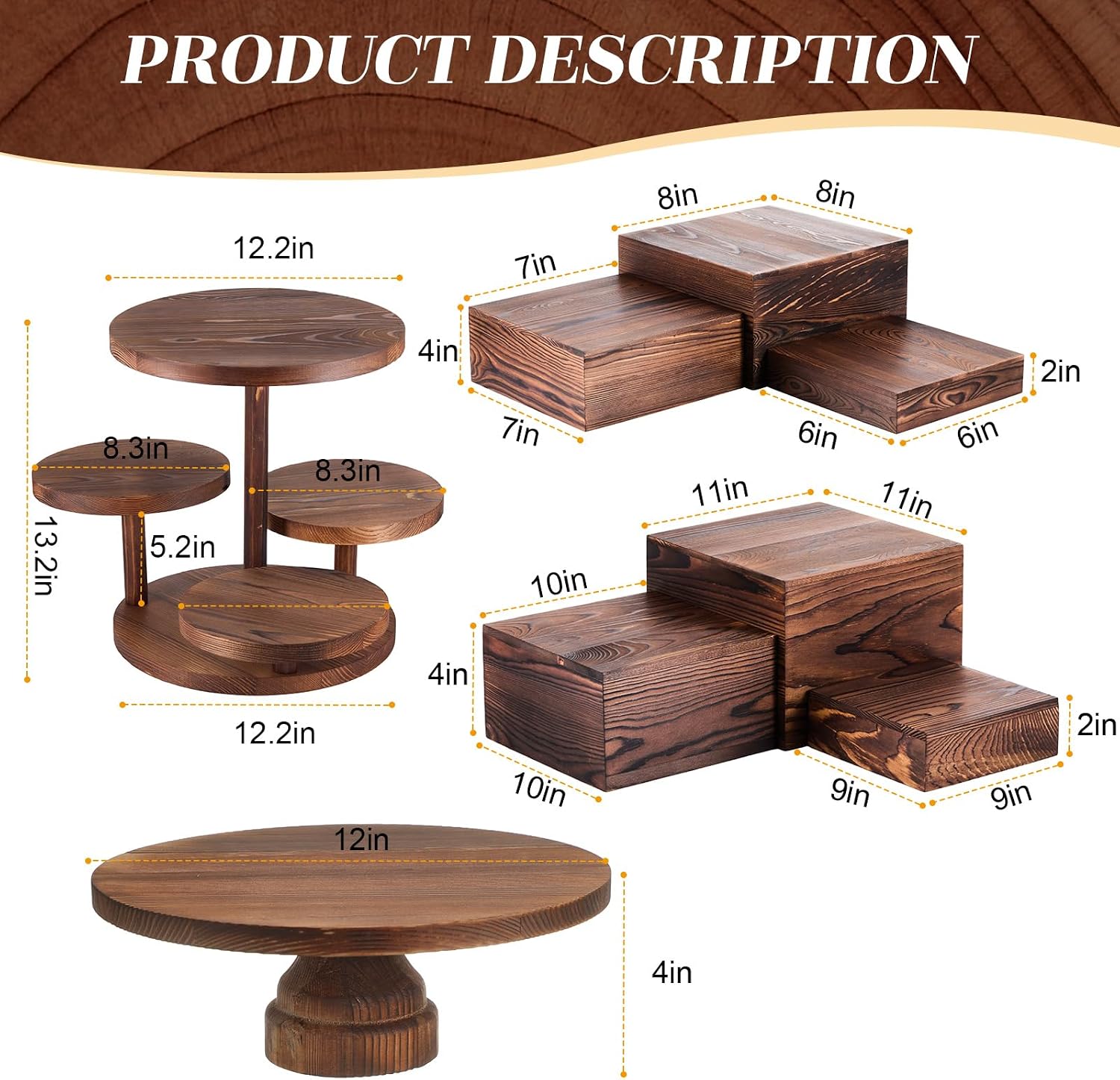 Juego de 8 Soportes Redondos d - Display Risers Set reseña y precio