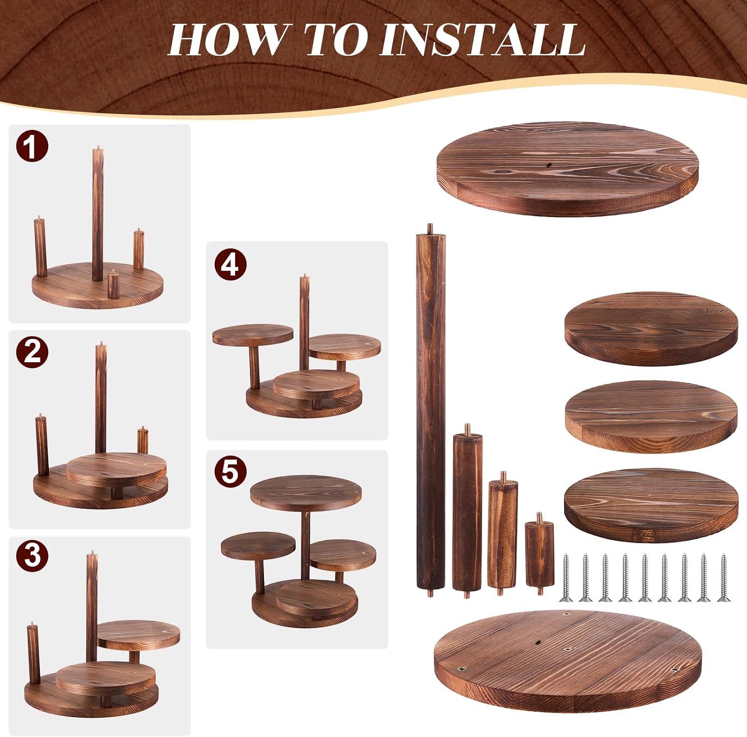 Juego de 8 Soportes Redondos d - Display Risers Set reseña y precio